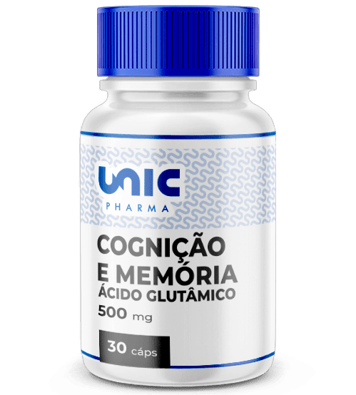 Ácido  Glutâmico 500mg - Cognição e Memória 30caps