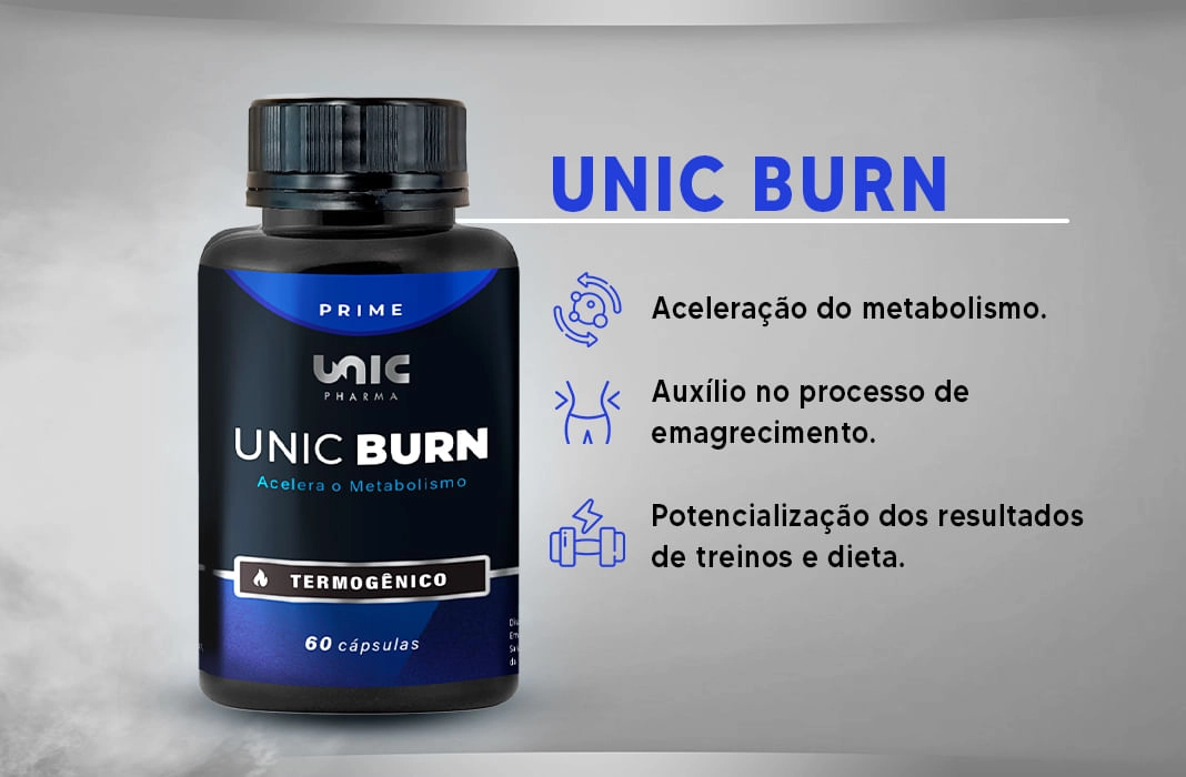 Unic Burn - Termogênico - 60 Caps Unic Burn - Termogênico - 60 Caps